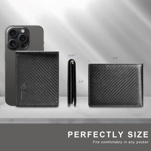 ⚡Travelambo Men Weaved Black Genuine Leather Handmade Bifold Stylish Wallets - Picture 5 of 9